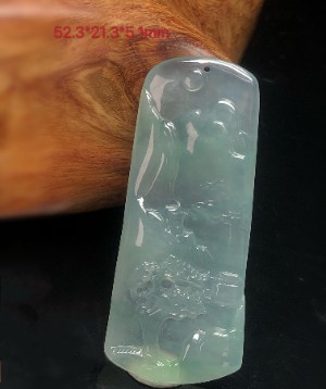 翡翠山水掛件